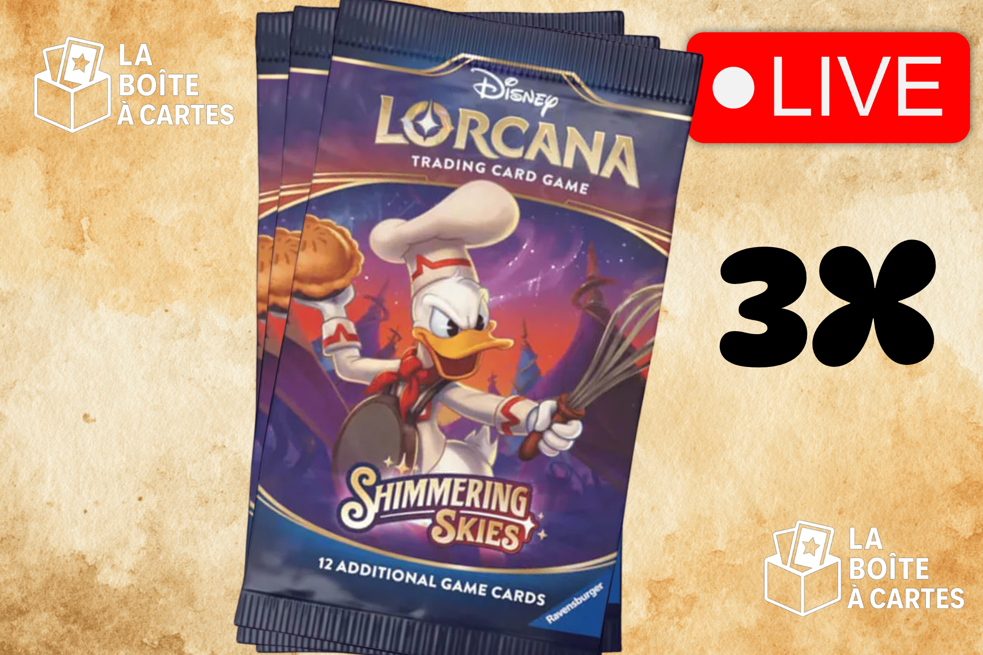3 paquets Shimmering skies - Lorcana