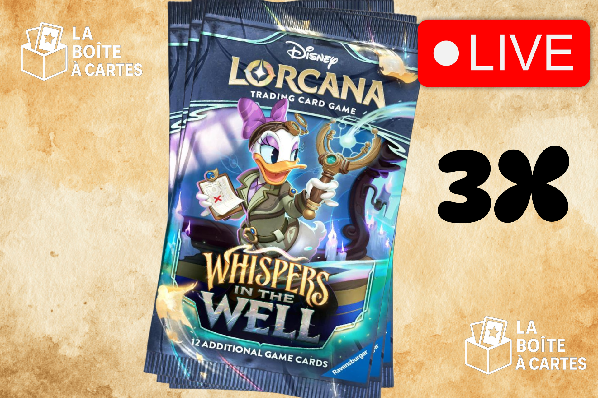 3 paquets Whispers in the Well - Lorcana