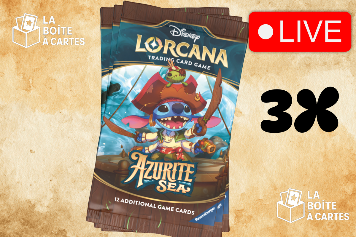 3 paquets Azurite Sea - Lorcana
