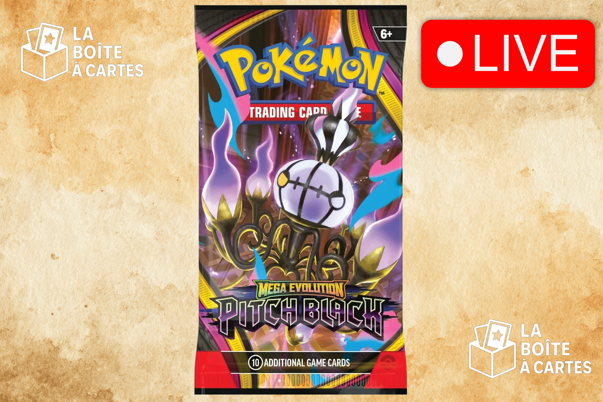 Paquet à l'unité Pitch Black - Pokemon