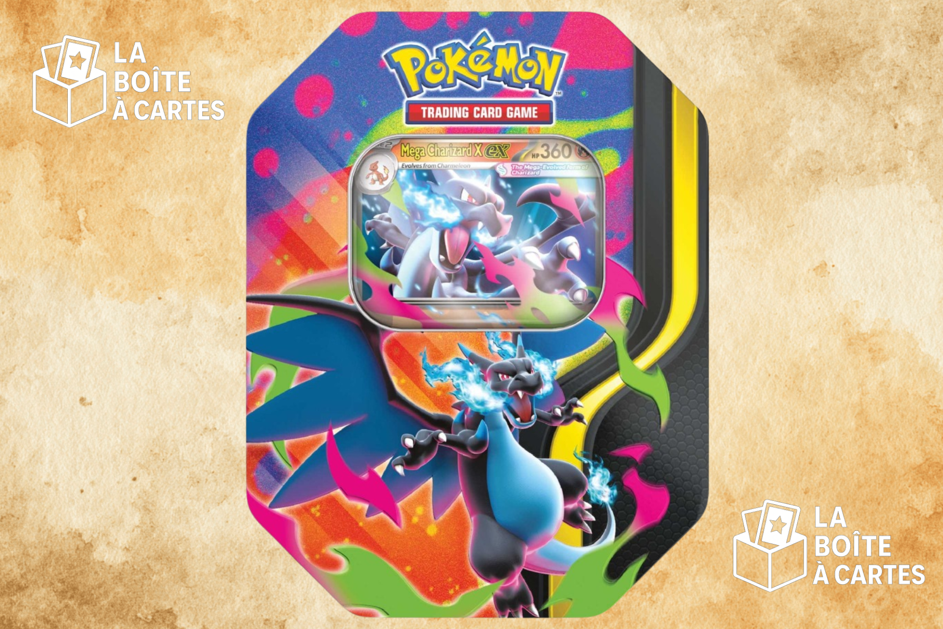 Tin mega charizard X - Pokemon