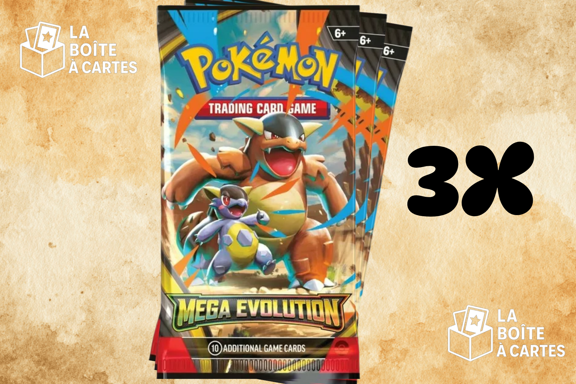 3 paquets Mega Evolution - Pokemon