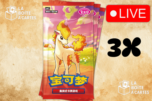 3 paquets Gem pack 4 (chinois) - Pokemon
