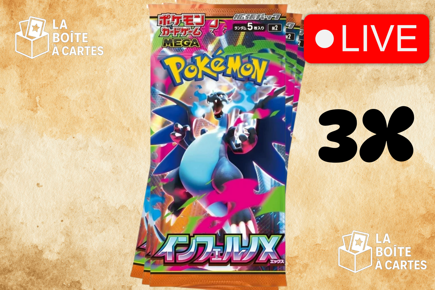 3 paquets Inferno X - Pokemon
