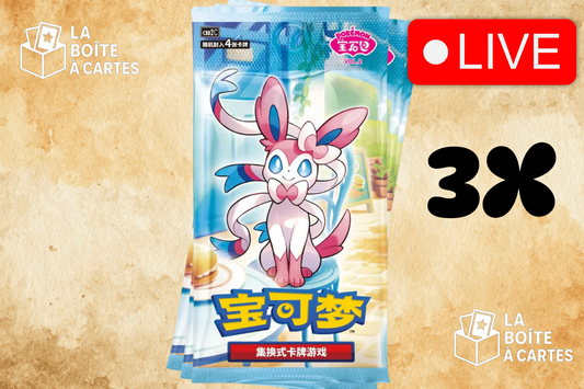 3 paquets Gem pack vol.2(chinois) - Pokemon