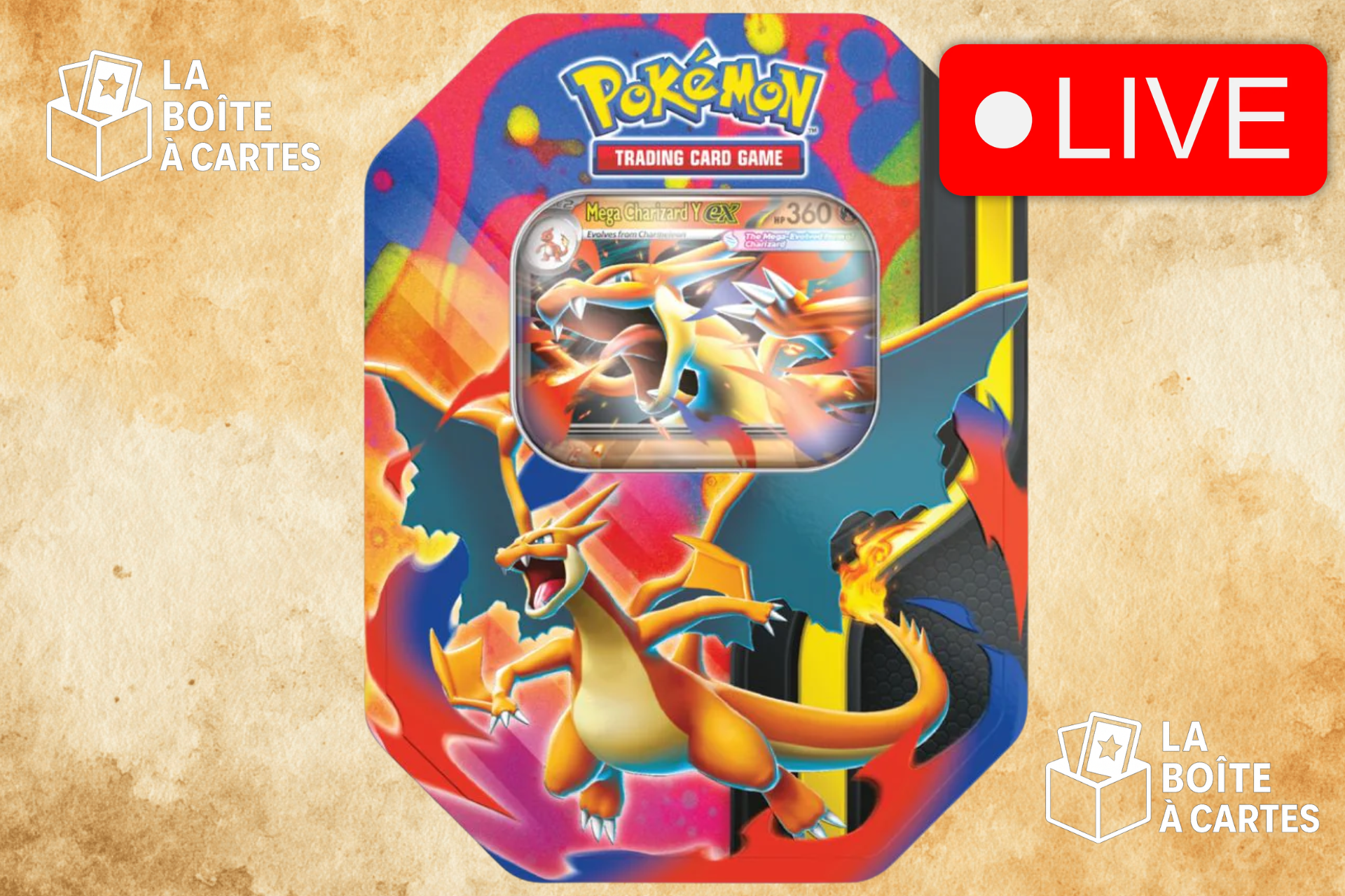 Tin mega charizard Y - Pokemon