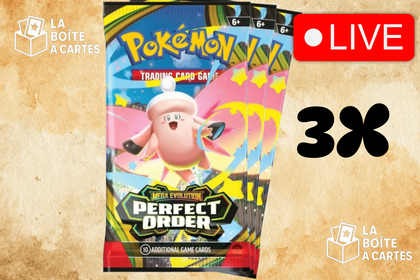 3 paquets Perfect Order - Pokemon